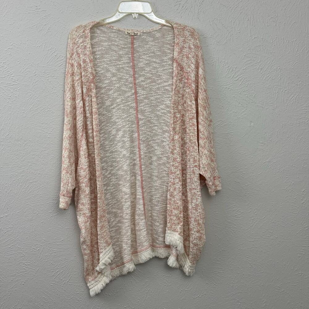 Hem & Thread Floral Boho Open Front Kimono Cardigan